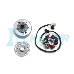 Generador de arranque para sistema eléctrico de motocicleta, bobina de estátor Magneto Flywheel Comp para Senda