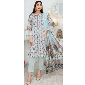 Shalwar kameez ชุดสนามหญ้าของผู้หญิงชุดเดรสผู้หญิงคุณภาพสูงลำลองและเป็นทางการแบบไม่มีตะเข็บ - Product Image 1