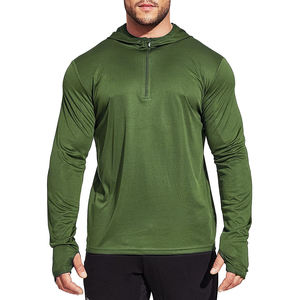 Sudadera con capucha deportiva de gimnasio para hombre de talla grande personalizada ropa deportiva de entrenamiento de otoño para correr y trotar sudadera para ejercicio al aire libre - Product Image 1