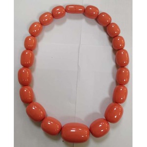 Collar de resina con cuentas ovaladas, collar clásico corto de un solo Color con accesorios de tornillo - Product Image 4