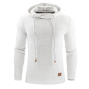 Sudaderas con capucha de estilo callejero liso de alta calidad, sudaderas con capucha informales de manga larga ajustadas de Color rojo para hombre - Product Image 5