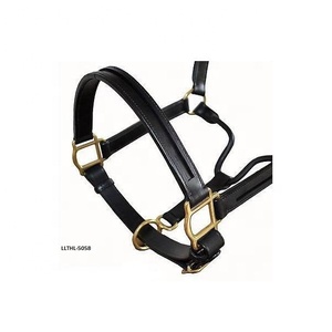 High Quality Black Leather Horse <b>Halter</b> Manufactured to the Highest Standards - Product Image 4