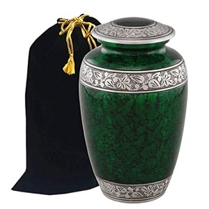 Fabricante al por mayor de urnas de metal decorativas personalizadas, diseño colorido, urnas de cremación de metal hechas a mano para cenizas humanas - Product Image 5