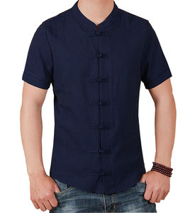 Camisa informal de algodón para hombre, fabricación al por mayor, ropa de fiesta de diseñador, camisas elegantes para hombre, nuevo mejor aspecto, estampado, cuello en V, pedido personalizado, étnico - Product Image 5