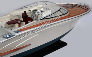 Riva Ramaa 44-90cm Modelo náutico de madera Barco de velocidad Modelo pintado de platino Barco - Product Image 3