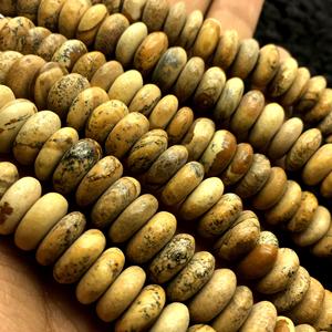 Glorious Quality Natural Picture Jasper Beads 4mm-8mm Rondelle Shape Loose Beads for <b>Bracelet</b> Jewelry Making Plain Gemstone - Product Image 4