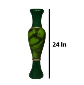 Dotted Handcrafted Wood <b>Vases</b> For Home & Office Decoration - Product Image 2