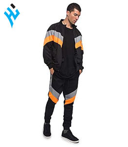 Traje estampado de alta calidad con logotipo personalizado para hombre, chaqueta cortavientos de EE. UU., cintura con cordón, pantalones de chándal, conjunto de chándal - Product Image 4