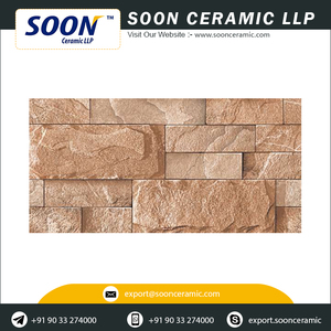 <b>Rustic</b> Design Digital Porcelain Wall Tiles 300x600mm with Flowers & Plants Texture Non-Slip & Acid-Resistant for Hotel Use - Product Image 4