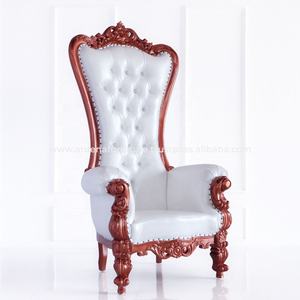 เก้าอี้บัลลังก์ไม้มะฮอกกานีโบราณสไตล์ฝรั่งเศส เหมาะสำหรับงานแต่งงาน โรงแรม งานอีเว้นท์ ห้องนั่งเล่น งานเลี้ยง ห้องจัดเลี้ยง วิลล่า อพาร์ตเมนต์ - Product Image 3