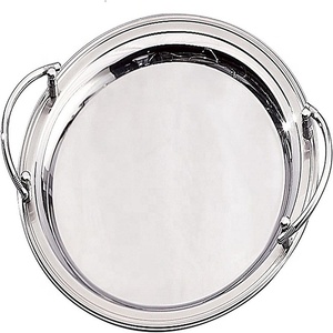 Metal Food <b>Rectangle</b> Stainless Steel Chargers Tray Metal Service Serving Tray Stainless Steel Metal Trays for Home use - Product Image 1
