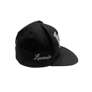 ปรับแต่ง6แผงพ่อหมวกเบสบอลที่มีคุณภาพสูงสีดำหมวกเบสบอลโลโก้พิมพ์และเย็บปักถักร้อย - Product Image 4