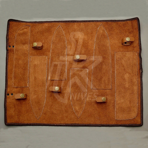 Full Tang Craftsman Handmade Forged Damascus Japanese Chef <b>Knife</b> Cleaver <b>Knife</b> <b>Kitchen</b> <b>Knife</b> Set With Walnut Wood Block Holder - Product Image 6