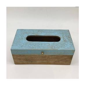 Boîte à serviettes de travail islamique en bois au design unique Boîte à papier de soie de forme rectangulaire faite à la main pour le bureau - Product Image 5