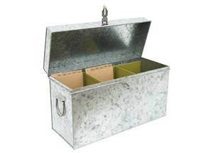 Conteneur de stockage moderne carré en acier galvanisé Boîte de rangement vintage en métal Boîtes et bacs de rangement en métal - Product Image 4