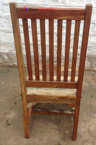 เก้าอี้รับประทานอาหารไม้แบบปรับกลับได้สไตล์โมเดิร์นสำหรับร้านอาหารคาเฟ่บ้านสำนักงานบาร์ซื้อเก้าอี้รับประทานอาหารไม้ออนไลน์ในอินเดีย - Product Image 6