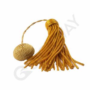 Venta al por mayor personalizado Doctoral Tam oro seda borla Doctoral Tam oro lingotes graduación borla 2025 - Product Image 1