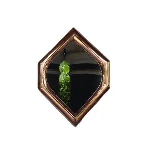 Marco de espejo de metal de latón y oro rosa moderno Forma moderna disponible en todos los tamaños y estilos Marco de espejo de decoración de pared - Product Image 1