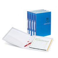 Carpeta de 3 Anillos de PP Resistente, A4, Portátil, para Organizar Documentos, Caja de Almacenamiento de Archivos