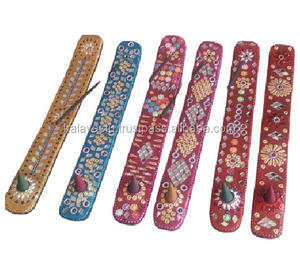 Clean Smooth Finish Lac & Mirror Work <b>Incense</b> Stick <b>Holder</b> for Gifts Room Aroma Essential Cone <b>Burner</b> With Colored - Product Image 6