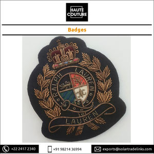 Llamativo diseño personalizado OEM marca bordado a mano hecho a mano coser lingotes Kora cobre antiguo insignias emblemas - Product Image 4