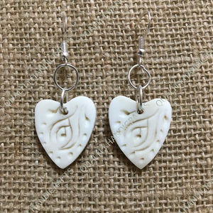 Artesanías de calidad Hueso de búfalo Pendientes de gota hechos a mano antiguos para mujer Joyería de moda de la India - Product Image 1