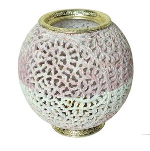 Bol rond perforé en pierre cadeau pure pour fruits secs pour la décoration de table à la maison servant et affichant des fruits secs - Product Image 6