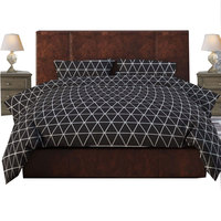 Magnifique T250 1cm Rayures Tissées 200TC Ensemble de Linge de Lit Hôtel 4 Pièces 100% Coton Style Européen