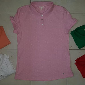 Lots de vêtements restants / étiquettes de marques de vêtements, chemises polo décontractées à manches courtes pour femmes, tenues en coton, stock du Bangladesh - Product Image 1