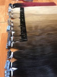 Extensiones de Cabello con Cinta Adhesiva de Buena Calidad y Buen Precio, Cabello Virgen Remy Vietnamita de Una Sola Capa - Product Image 4