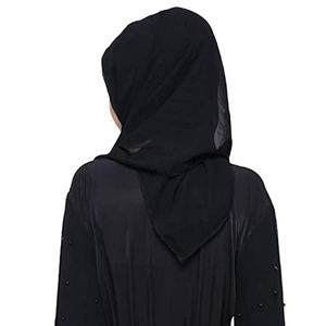 Foulard Hijab en coton de haute qualité, écharpe de tête, unie, à la mode, châle en mousseline, vente en gros, Hijab, collection 2022 - Product Image 4