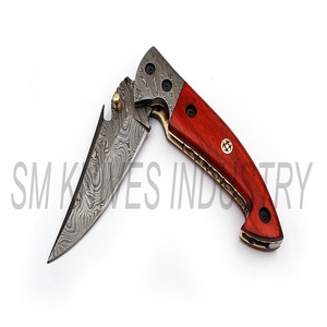 ที่กำหนดเองที่ทำด้วยมือที่สวยงามซับล็อคมีดพับบิดรูปแบบ (Smk1241) - Product Image 4