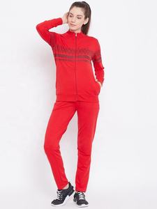 EVERGLOW-Sudadera Lisa para mujer, y bolsillos de manga larga, con cuello falso estampado y cierre de cremallera completo, Color Rojo - Product Image 5