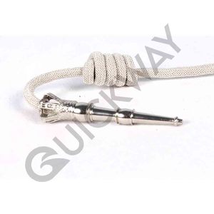 Cordón de vestido uniforme ceremonial de alambre rojo Aiguillette OEM tejido a mano Aiguillette con dos puntas de metal dorado - Product Image 2