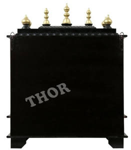 Pooja-mander de madera para el hogar, artesanía, templo de madera, Estilo Vintage, diseñador, decoración de oficina - Product Image 3