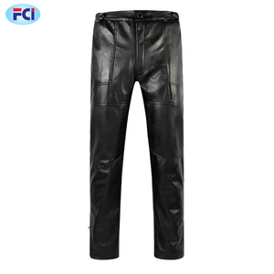 <b>Men</b> <b>Trousers</b> Tight <b>Leather</b> Pants Male Motorcycle Punk Pants Zipper Fly <b>Men's</b> Regular Full Length Pants - Product Image 4