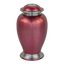 Urna de cremación Urnas funerarias para adultos de alta calidad con acabado de mármol Urna de cenizas humanas al por mayor con rayas de Peltre - Product Image 4