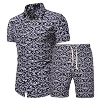 Nieuwe 2026 Heren Effen Kleur T-Shirt Sets Strandkleding 100% Polyester Katoen Casual Sublimatie Zomer Korte Mouw Aanpasbaar