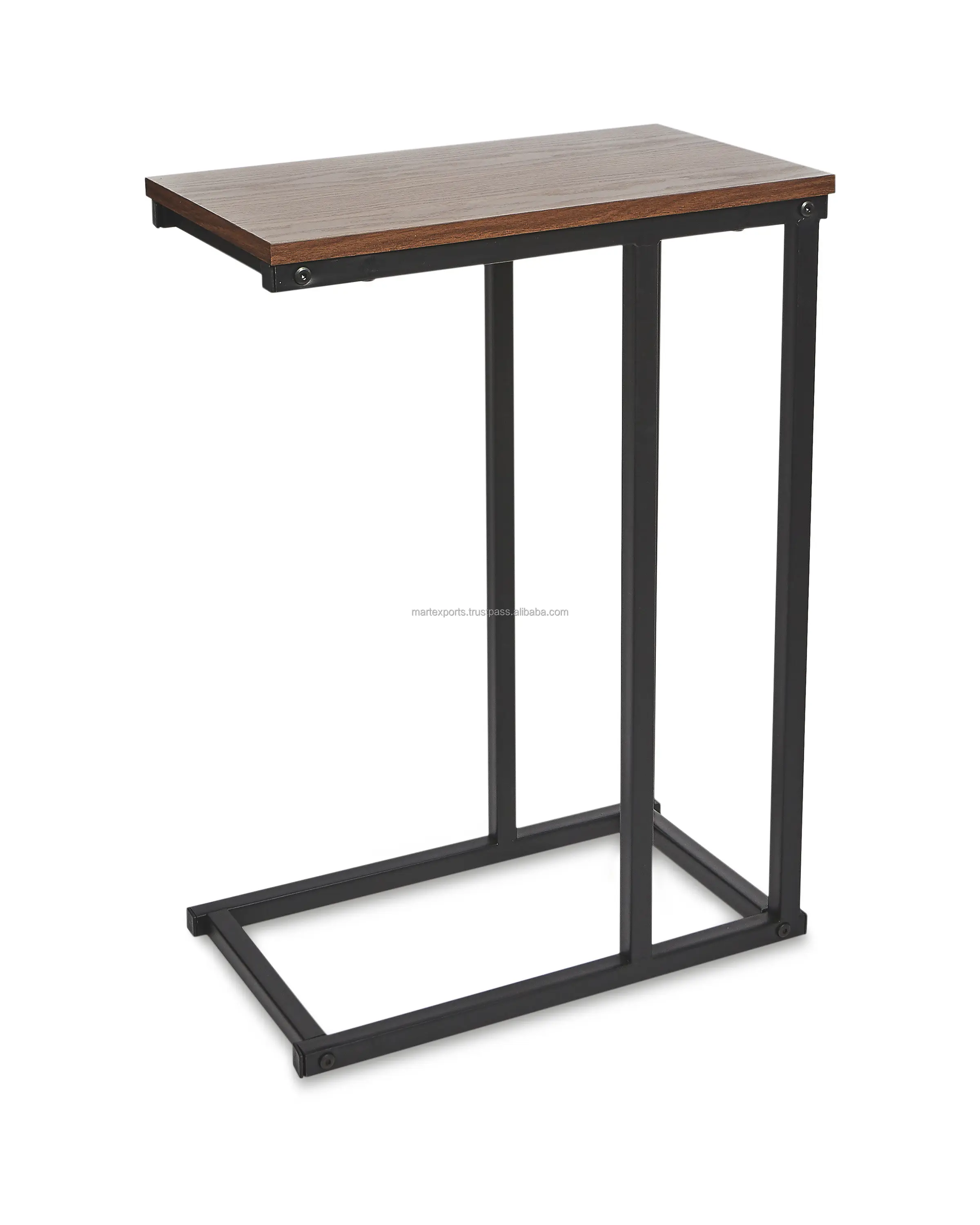 Tables de table en forme de c en fer, de haute qualité, pour votre maison et bureau, finition et emballage personnalisés