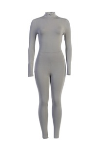 ชุดบอดี้สูทแขนยาวคุณภาพสูงสำหรับผู้หญิง ฤดูใบไม้ร่วง/ฤดูหนาว เสื้อผ้าเนื้อนุ่มพื้นฐาน ดีไซน์เรียบหรู สีพื้น เซ็กซี่ - Product Image 4