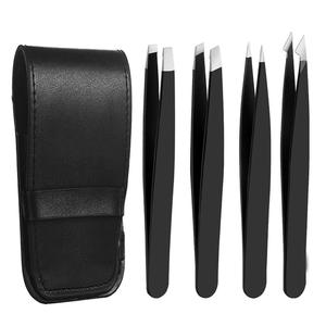 Private Label Eyebrow Tweezers Stainless Steel Slanted Tip Precision Tool with Custom Packaging Solutions - Product Image 1