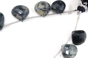 11 Pieces Natural Solar Quartz Gemstone Faceted <b>Heart</b> Shape Briolette Beads Wholesale Manufacturer Genuine High Quality - Product Image 4