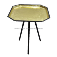 Tables basses rondes modernes de luxe en métal noir, tabourets gigognes pour canapé, meubles de salon, hall, chambre, bureau