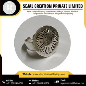 Anillos tribales de Ley 925 en plata antigua para bodas y aniversarios con ajuste de barra - Product Image 4