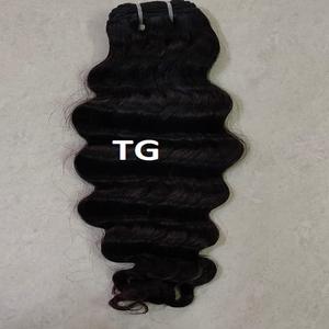 Extension de cheveux humains, Double trame, Loose Body Wave, noir naturel, 10 à 30 pouces, disponible en Stock, fournisseur indien - Product Image 6