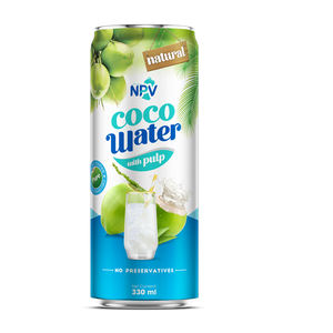 Agua de coco Natural, 330ml, Alu Can, proveedor de agua de coco, empresa de bebidas de Vietnam - Product Image 1