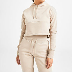 เสื้อครอปท็อปมีฮู๊ดแฟชั่นของผู้หญิง,เสื้อมีฮู๊ดสวมใส่ลำลองทำงานแผงหน้าปัดปี2020 - Product Image 4