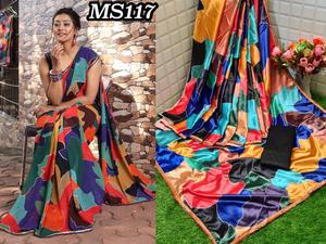 Vêtement ethnique Saree Party Wear Wedding Women Wear avec chemisier Vente en gros à bas prix Georgette Heavy Embroidery Sequence Work Apparelgarment - Product Image 2