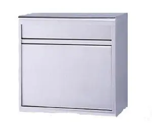 Open Back Door Stainless Mailboxes Large Capacity High Quality Wall Mount Residential Multiple Letter Mailboxes Easy Drop In