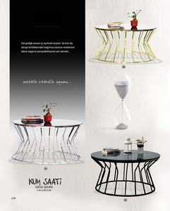 TABLE basse en noyer de salon très design, de luxe, moderne, brillant, meuble de salon - Product Image 2